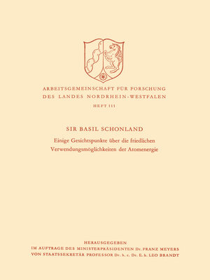 cover image of Einige Gesichtspunkte über die friedlichen Verwendungsmöglichkeiten der Atomenergie